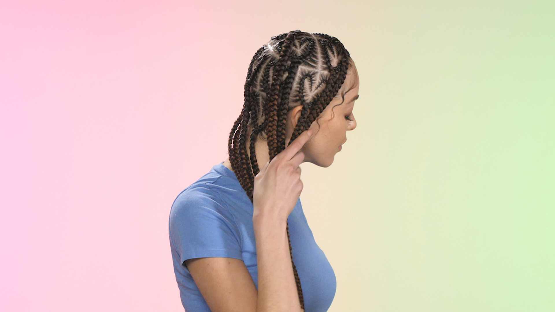How to Create This Braided Curly Ponytail - Cosmo's The Braid Up