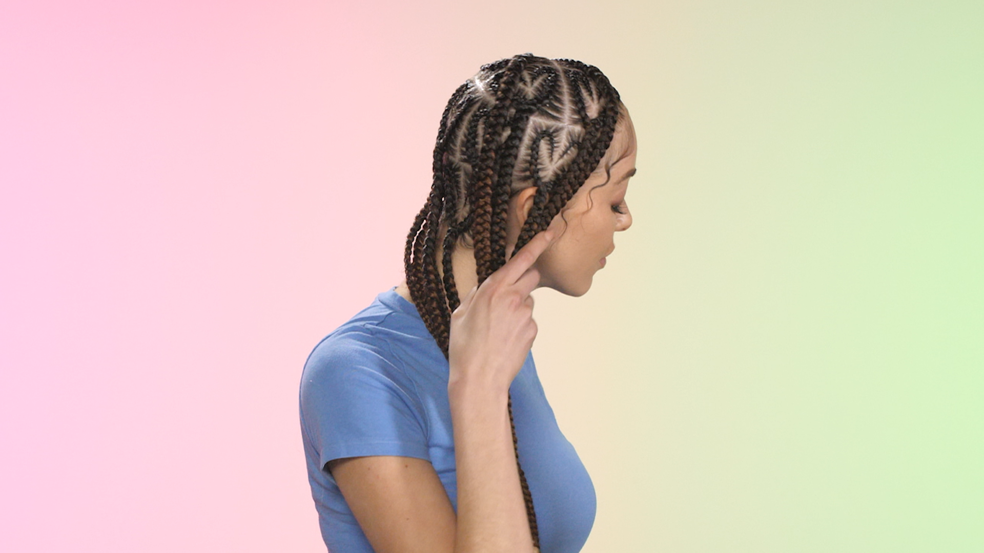 Knotless Box braids with curly ends! I'm so in love with these