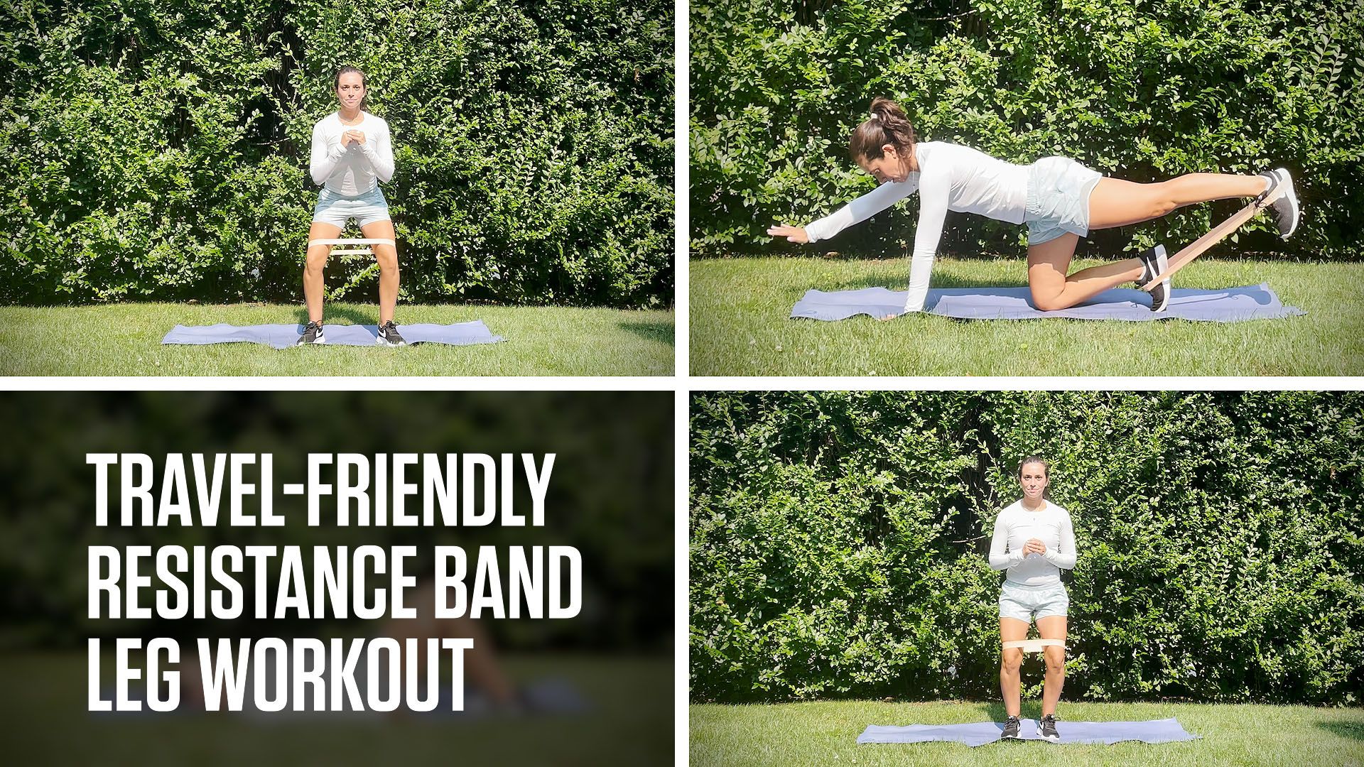 Resistance band leg discount workout