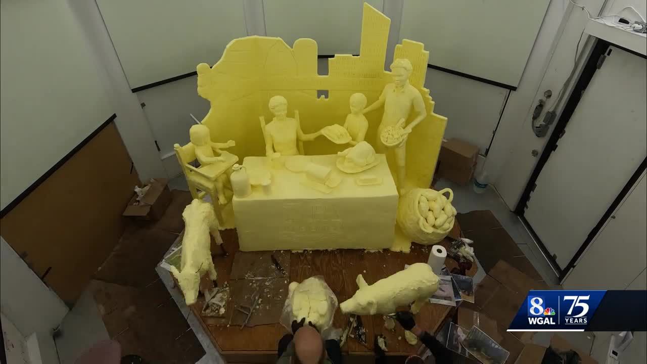 The butter you've all been waiting for: 2024 Farm Show sculpture