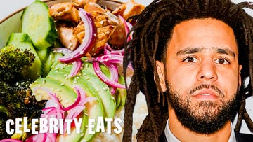 celebrity eats j cole