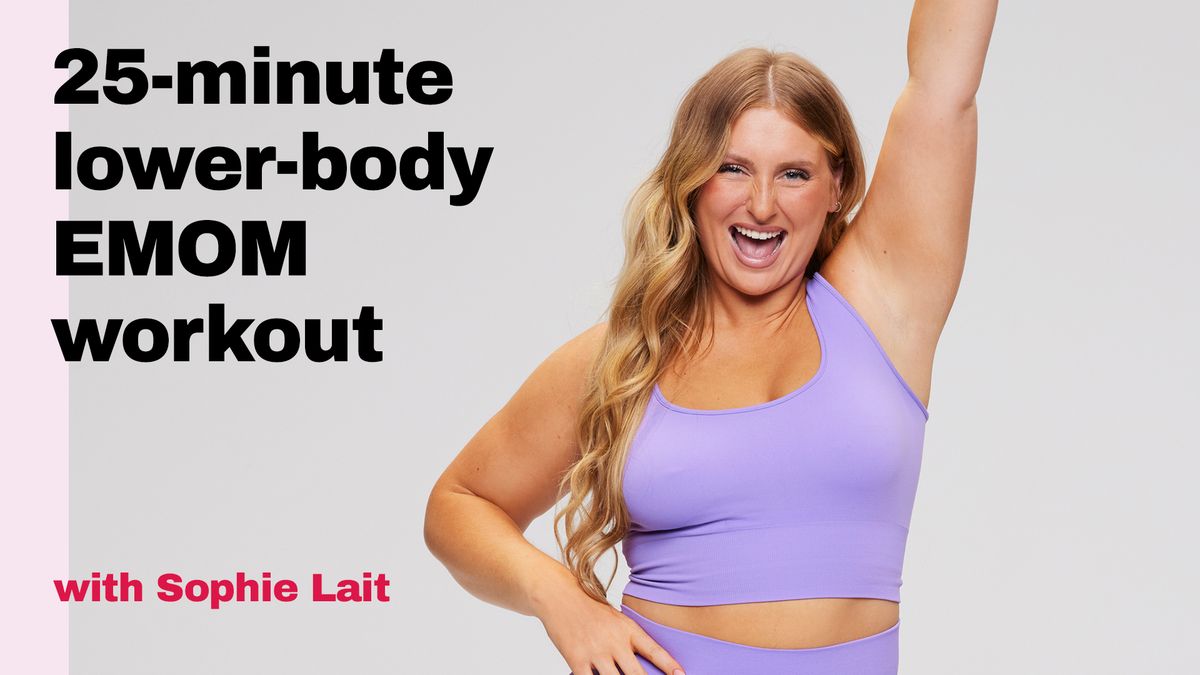preview for 25-minute lower-body EMOM workout with Sophie Lait