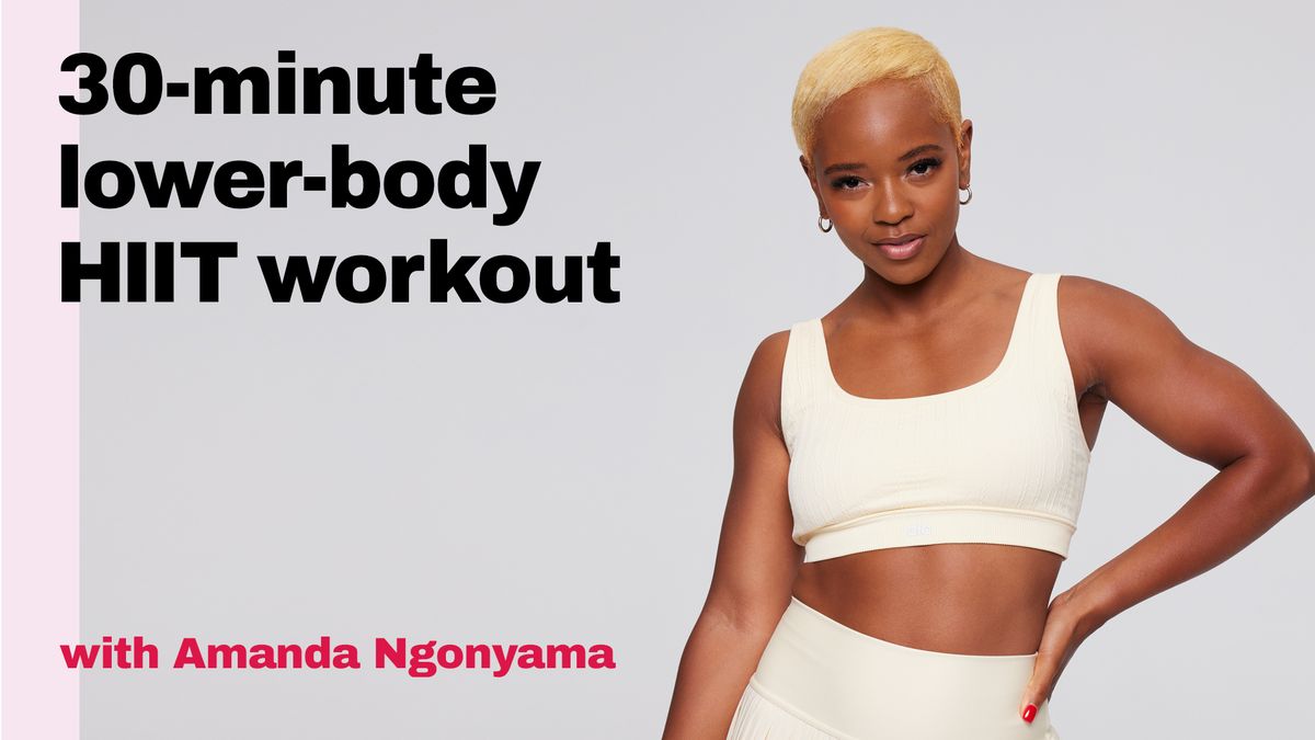 preview for 30-minute lower-body HIIT workout with Amanda Ngonyama