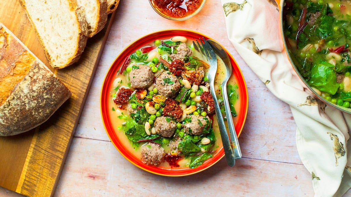 summer meatball stew