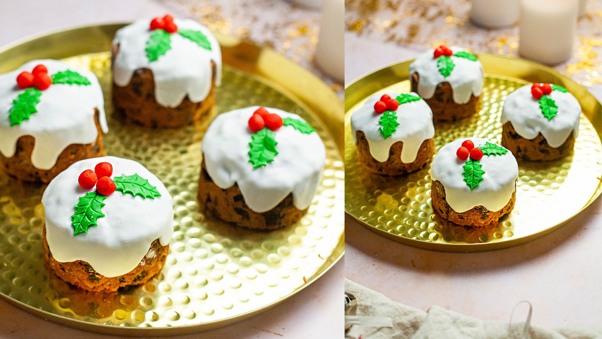 Fig and Pistachio Baked Bean Tin Christmas Cakes Recipe