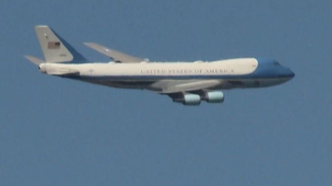 Plane known as Air Force One spotted flying low over South