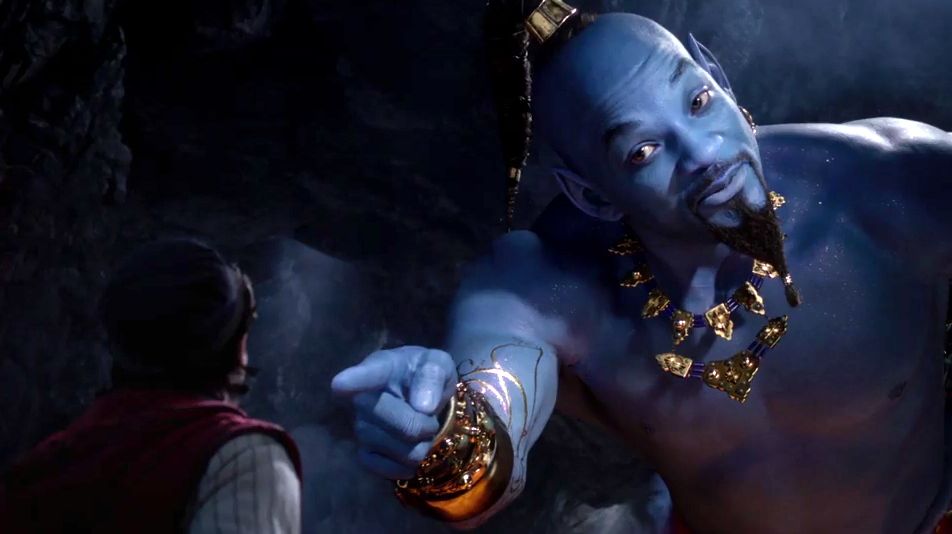 See Will Smith singing as the Genie in Aladdin for the first time
