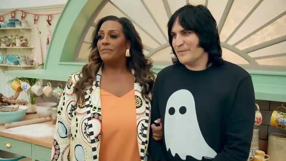 alison hammond and illiyin in bake off episode 8