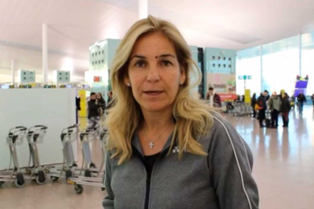 arantxa sánchez vicario, en el aeropuerto de el prat