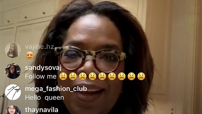 preview for Oprah Reveals Why Stedman is Quarantining in the Guest House - Instagram Live