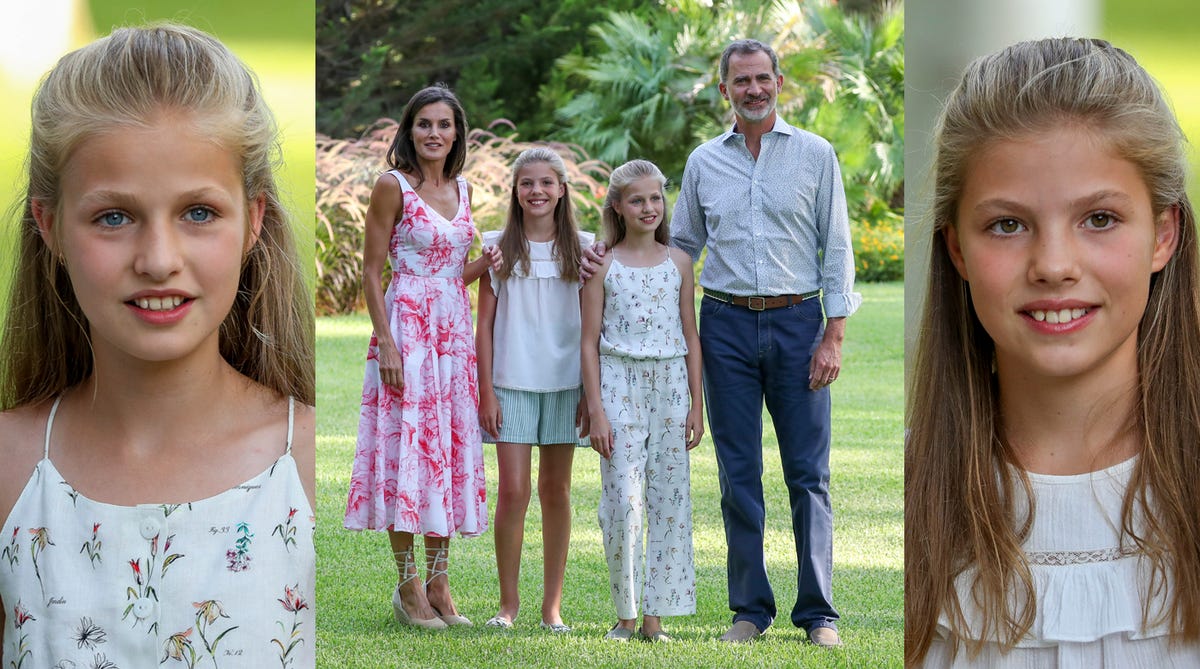 Posado veraniego familia real, reyes españa, Leonor y Sofía, Letizia looks, Letizia, Felipe VI