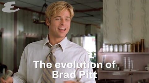 zapowiedź dla The evolution of Brad Pitt