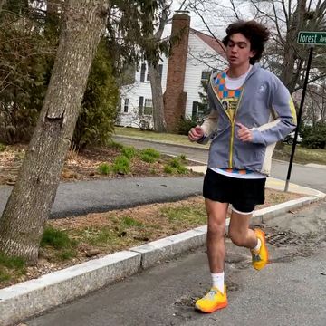 Ben Fleishman, 18, of Massachusetts, is running the 2023 Boston Marathon for the Boston Children's Miles for Miracles team after being treated at Boston Children's Hospital throughout his life.