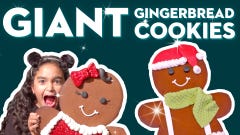 We Made Gigantic Gingerbread Cookies