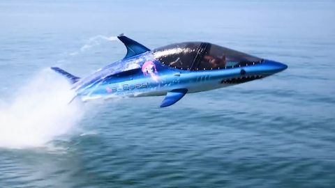 preview for The Flying Shark Boat Soars