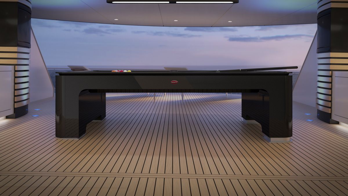 preview for Bugatti presenta una mesa de billar capaz de compensar el movimiento de un yate