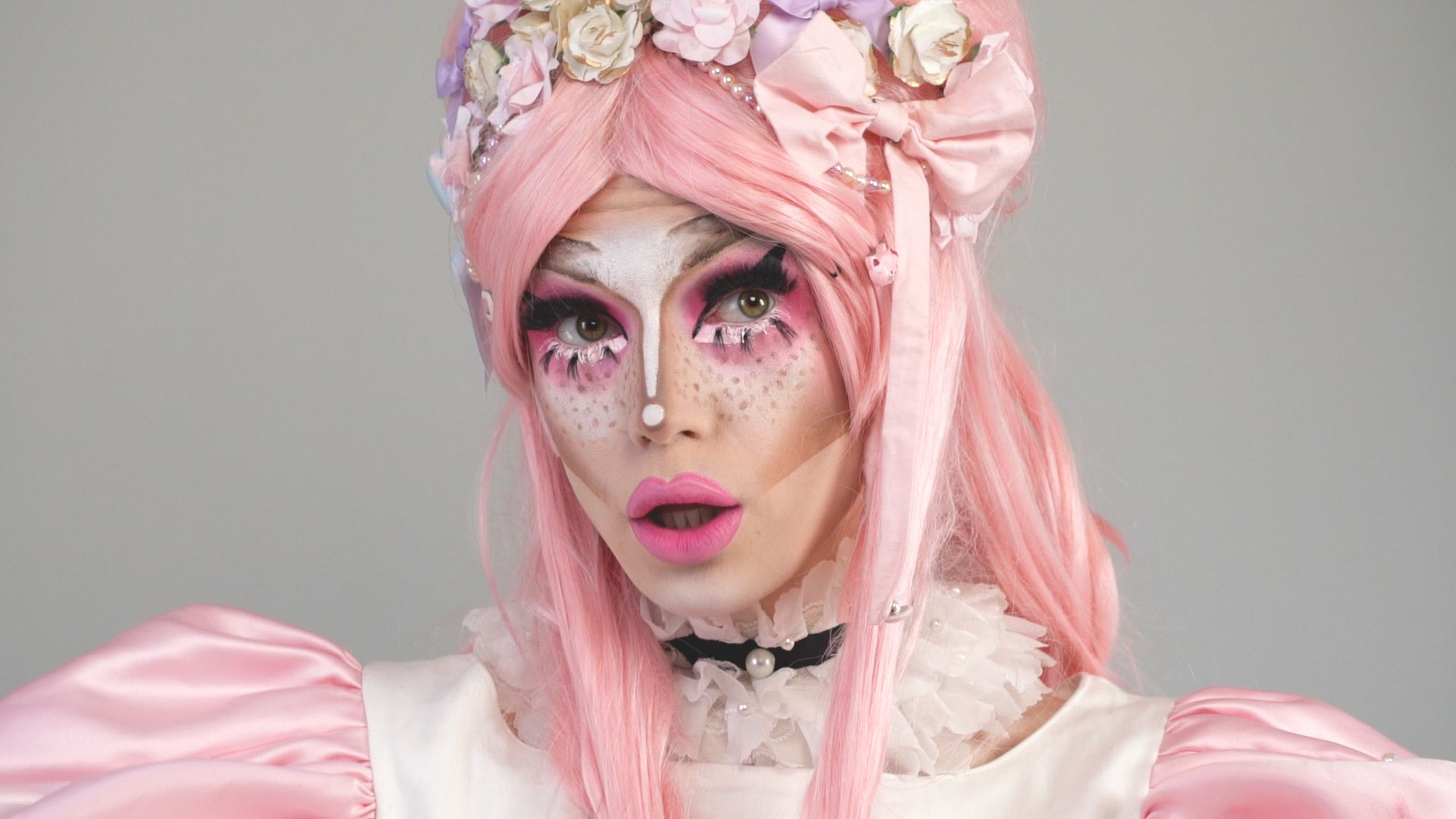 Scaredy Kat transforms herself into a fierce baby queen