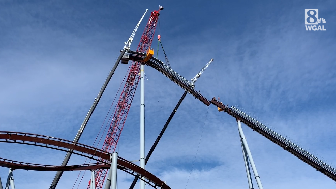 Hersheypark tops off newest roller coaster Candymonium