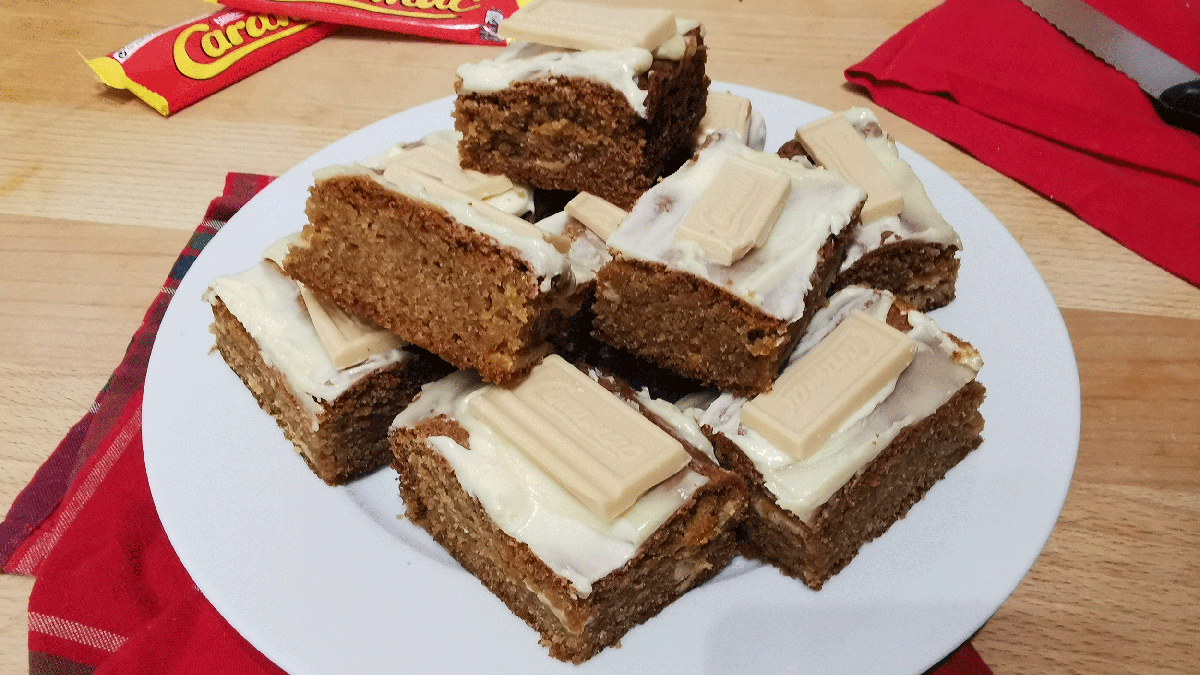 preview for Caramac Blondies Are A Caramelised White Chocolate Lover’s Dream