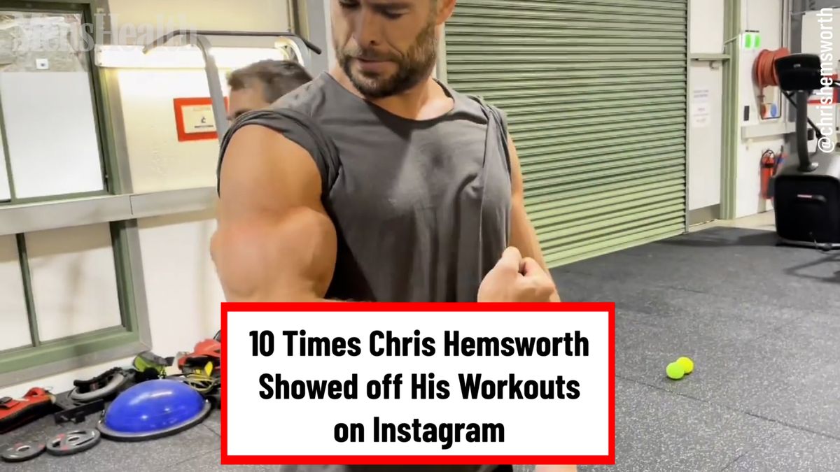 preview for 10 Times Chris Hemsworth Showed off His Workouts on Instagram
