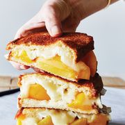 peaches  brie grilled cheese