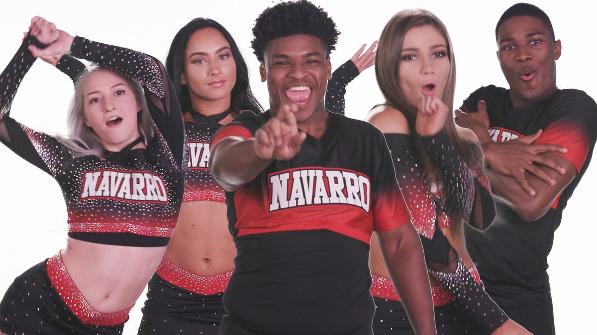 preview for Cast of Netflix’s ‘Cheer’ Dances to Viral TikToks | TikTok Challenge Challenge | Cosmopolitan