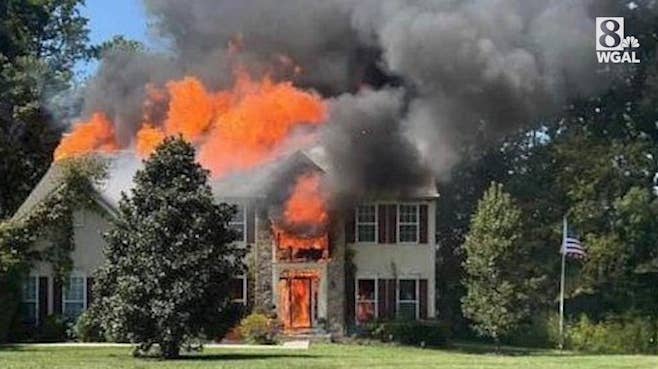 Chester County home gutted by fire