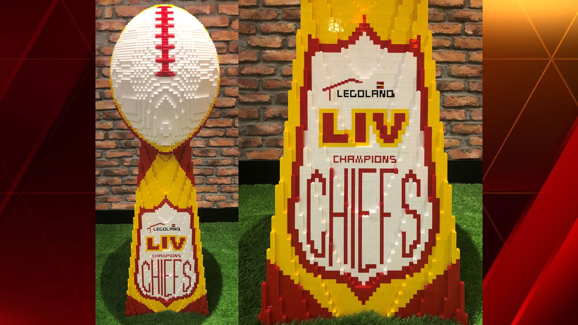 LEGO Kansas City Chiefs Run It Back Flag Build at LEGOLAND - KC Parent  Magazine