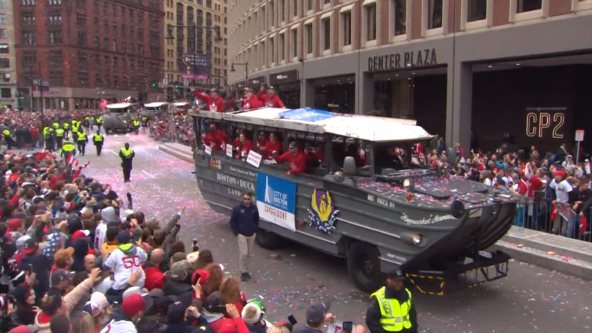 Red Sox Hold “Rolling Rally” To Celebrate Title