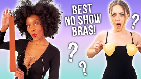 preview for Testing VIRAL Sticky Bras! *A cup to DD cup!*