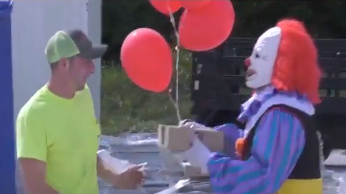 preview for This Creepy Clown Will Deliver Donuts To Your Friends!