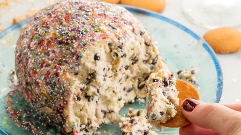 preview for You'll Devour This Confetti Cookie Dough Ball Long Before the Ball Drops!