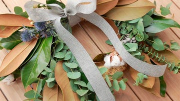 Corona de Adviento con foliage