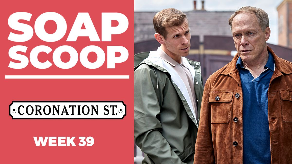 preview for Coronation Street Soap Scoop! Leo and Stephen showdown