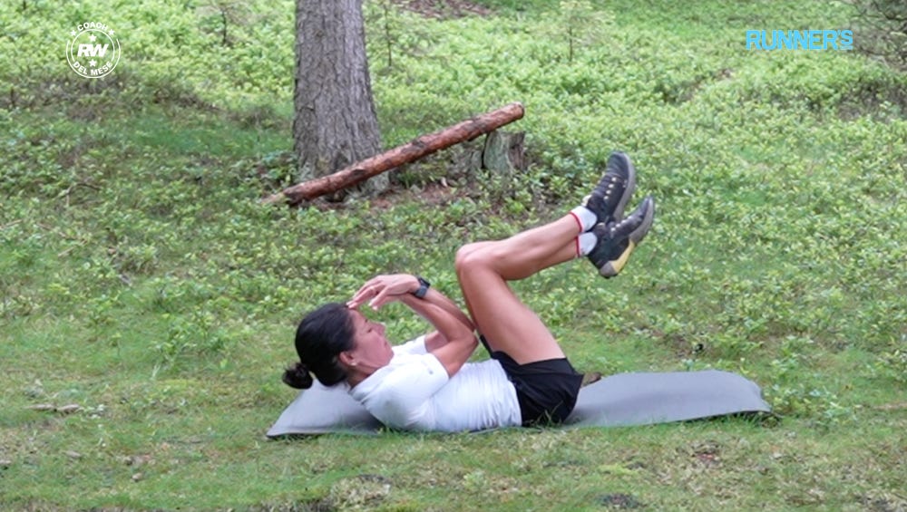 Core e addominali: 4 esercizi per i runner coach del mese, running coach, addominali, core, running off road