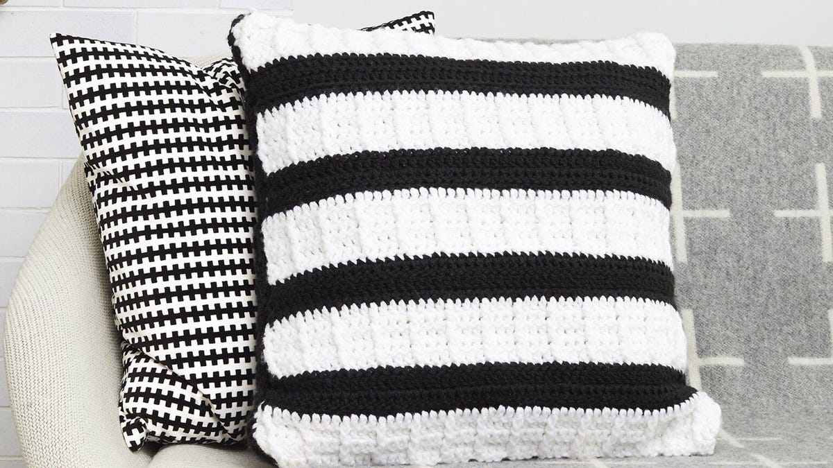 crochet pillow