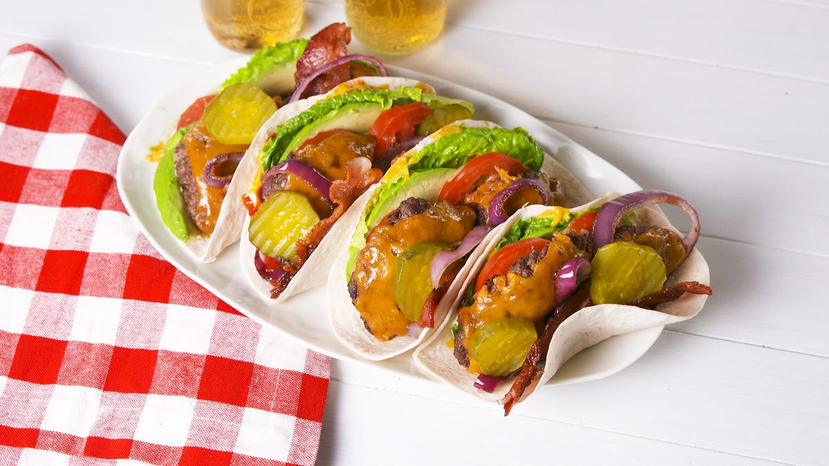 preview for Have The Best Of Both Worlds With Bacon Cheeseburger Tacos