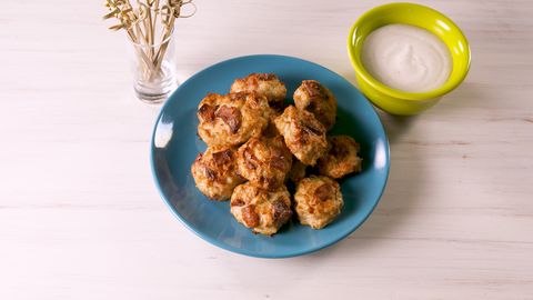 preview for Keto Friendly Bacon Ranch Chicken Poppers Taste Just Like Chicken Nuggets