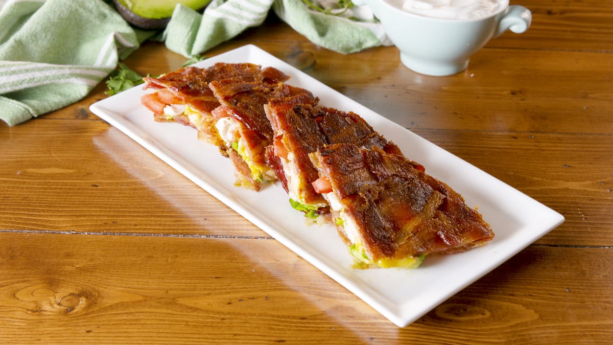 preview for You Need This Bacon Weave Quesadilla