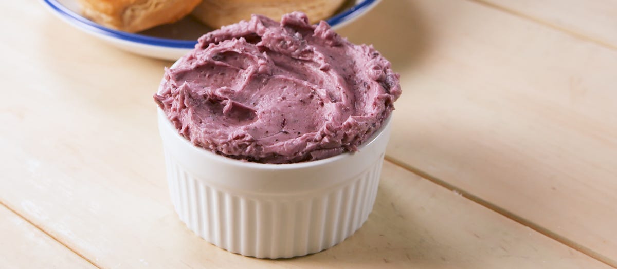 Video player poster image preview for Blueberry Butter Will Upgrade All Of Your Pastries