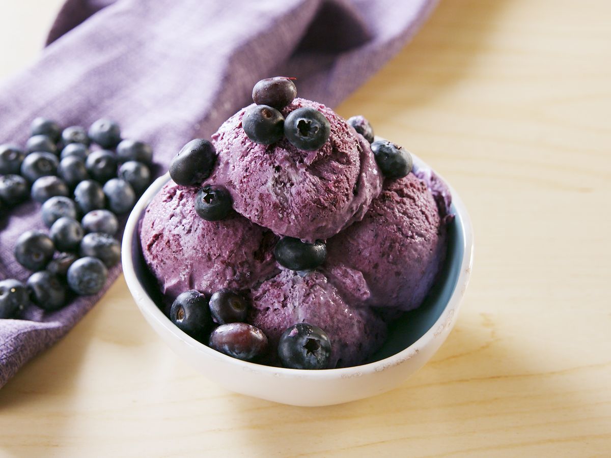 Blueberry Ice Cream (No Churn)