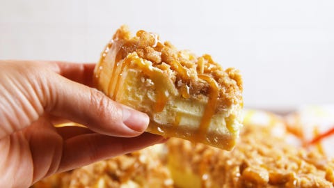 Best Caramel Apple Cheesecake Bar Recipe How To Make Caramel