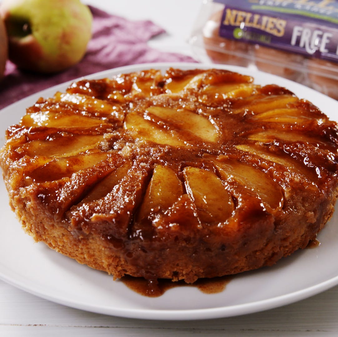 Caramel Apple Upside Down Cake Recipe