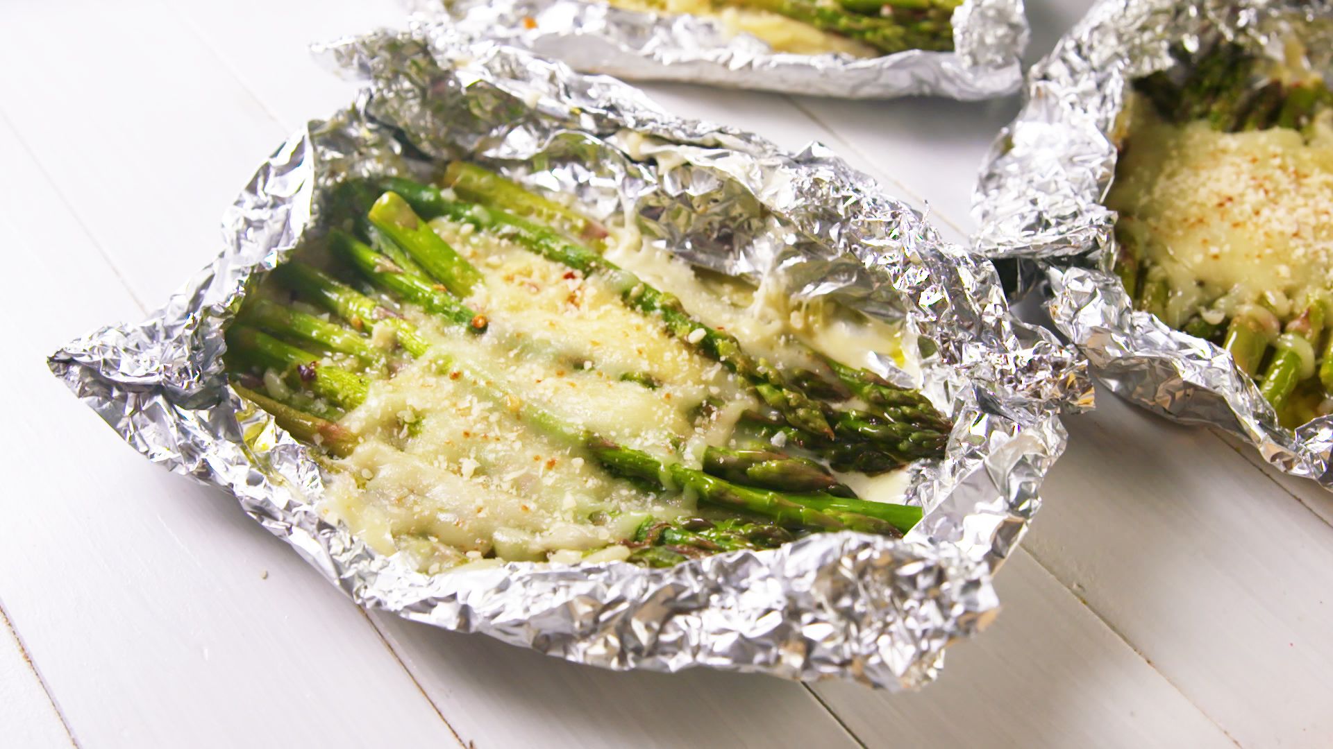 Best Cheesy Asparagus Foil Packs Recipe How To Make Cheesy Asparagus Foil Packs