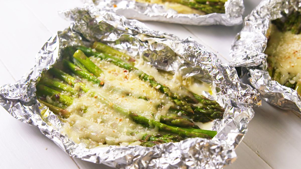 preview for Cheesy Asparagus Foil Packs Will Be Your New Favorite Side