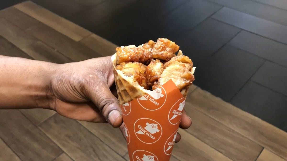 preview for You Can Get Portable Chicken And Waffles To Eat On-The-Go