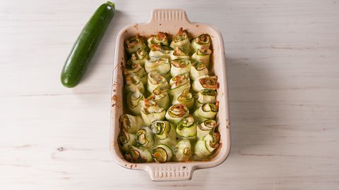 preview for Chicken Alfredo Zucchini Roll-Ups Will Make You Forget All About Carbs