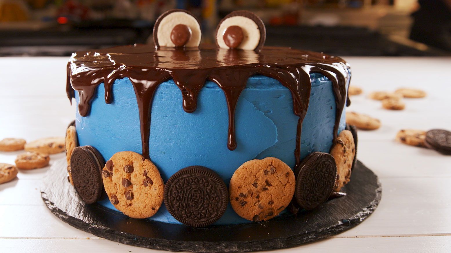 Best Cookie Monster Cake Recipe How To Make Cookie Monster Cake