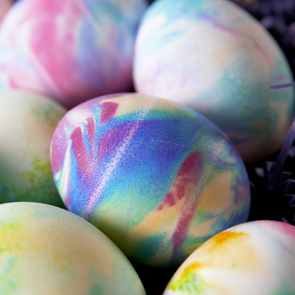 marbled easter egg