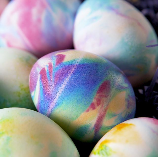 how to make marbled easter eggs  marbleized easter egg